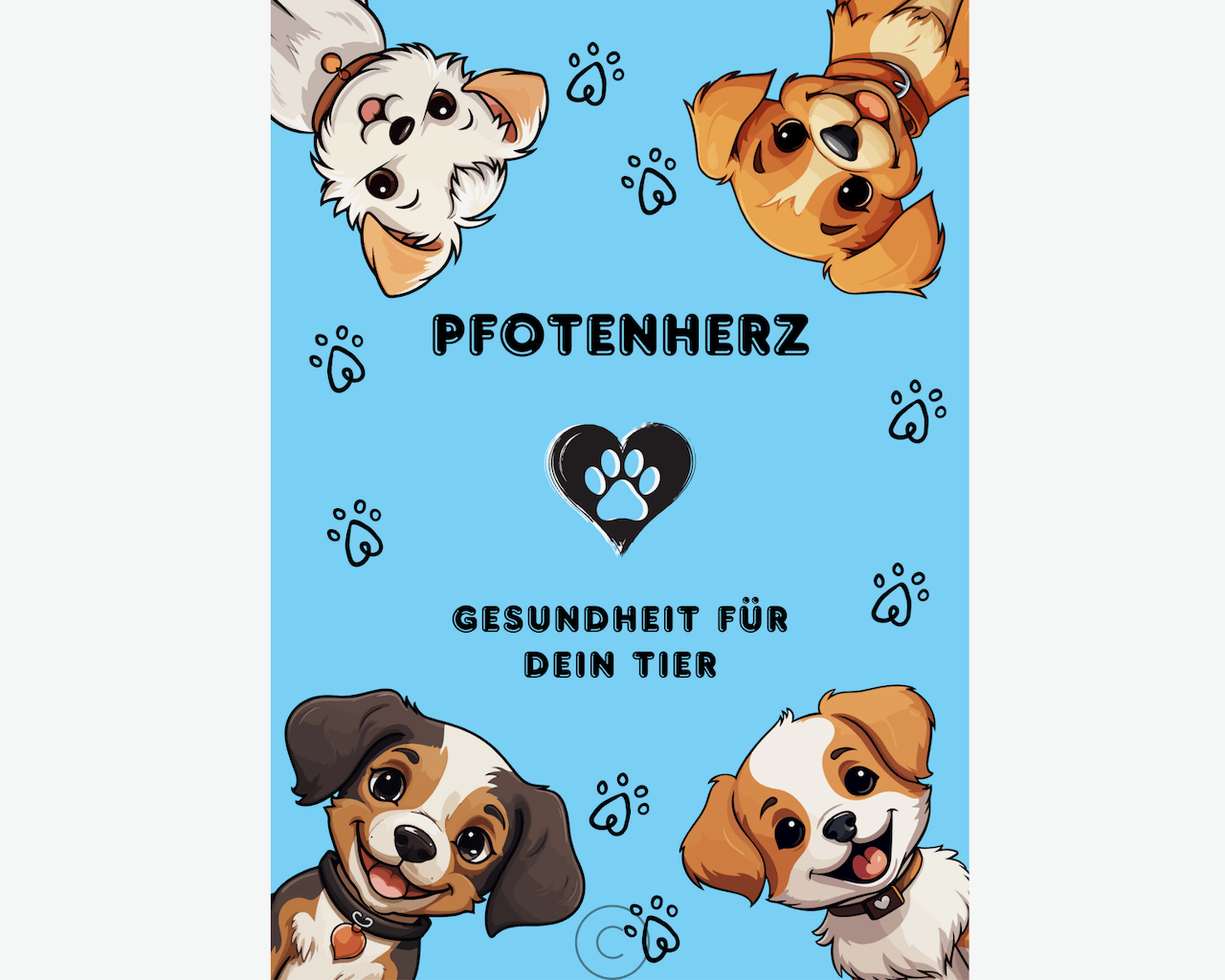Tiergesundheit Pfotenherz - Gesundheit für Dein Tier - Deckblatt Rüde - Doggi-Dog.com