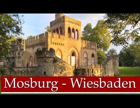 Schloss Regnière-Écluse in Frankreich mit Hund – Burganlage an der Somme
