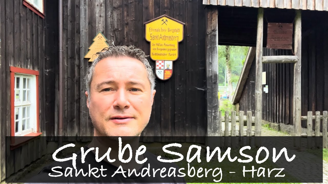 Grube Samson in Sankt Andreasberg - Besucherbergwerk mit Hund im Harz