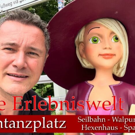 Grube Samson in Sankt Andreasberg mit Hund – Besucherbergwerk im Harz