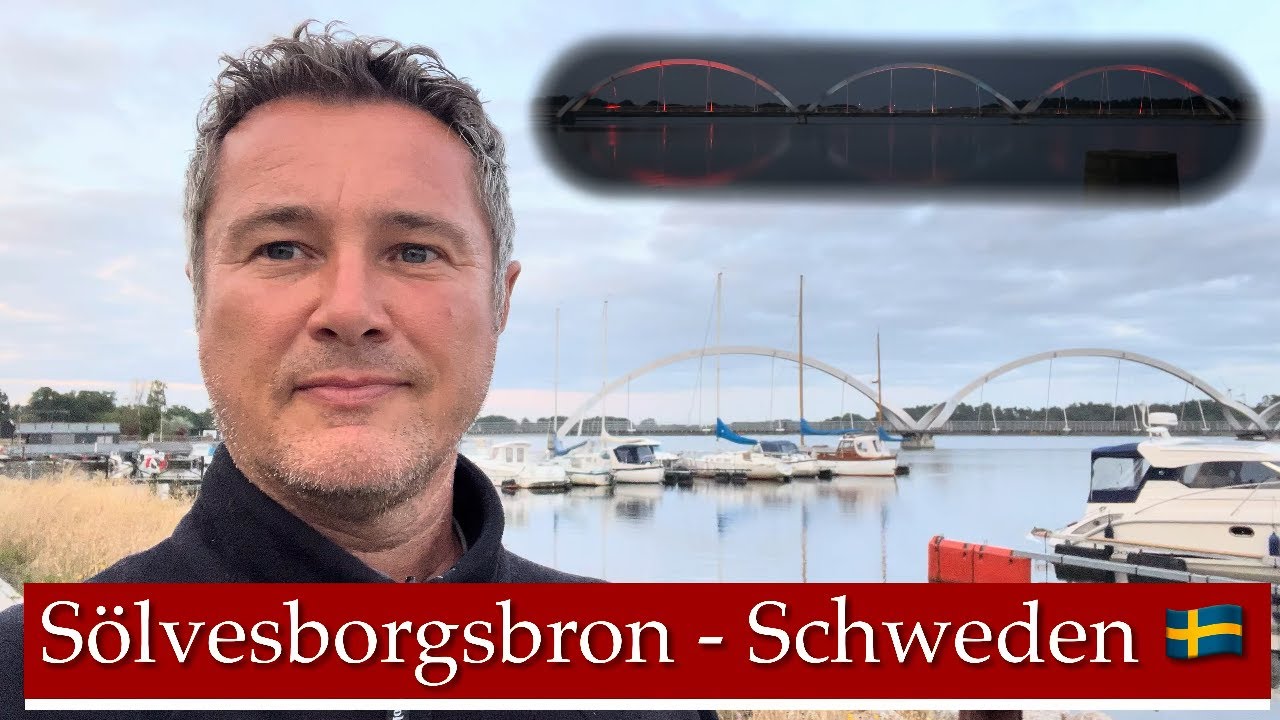 Sölvesborgsbron in Südschweden – Europas längste Fußgänger- und Fahrradbrücke mit Hund