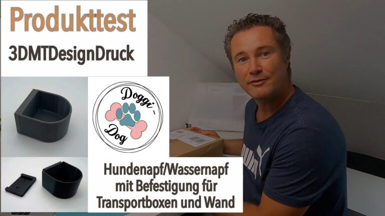 Hundewassernapf mit Wandbefestigung