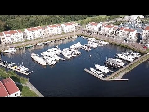 Strand und Marina am Center Parcs De Eemhof mit Hund