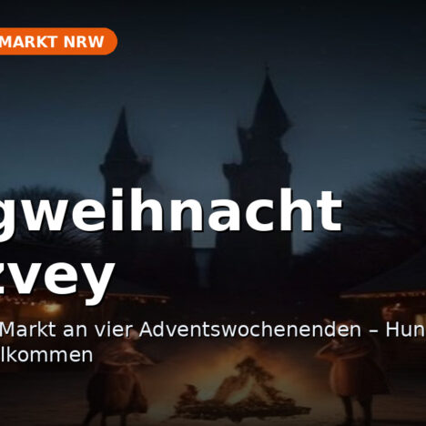 Weihnachtsmarkt Schloss Merode mit Hund: Termin, Eintritt und Tipps