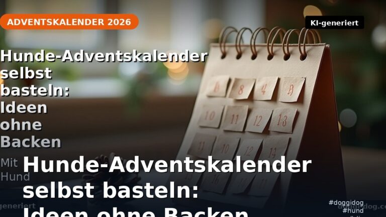 Hunde-Adventskalender selbst basteln: Ideen ohne Backen