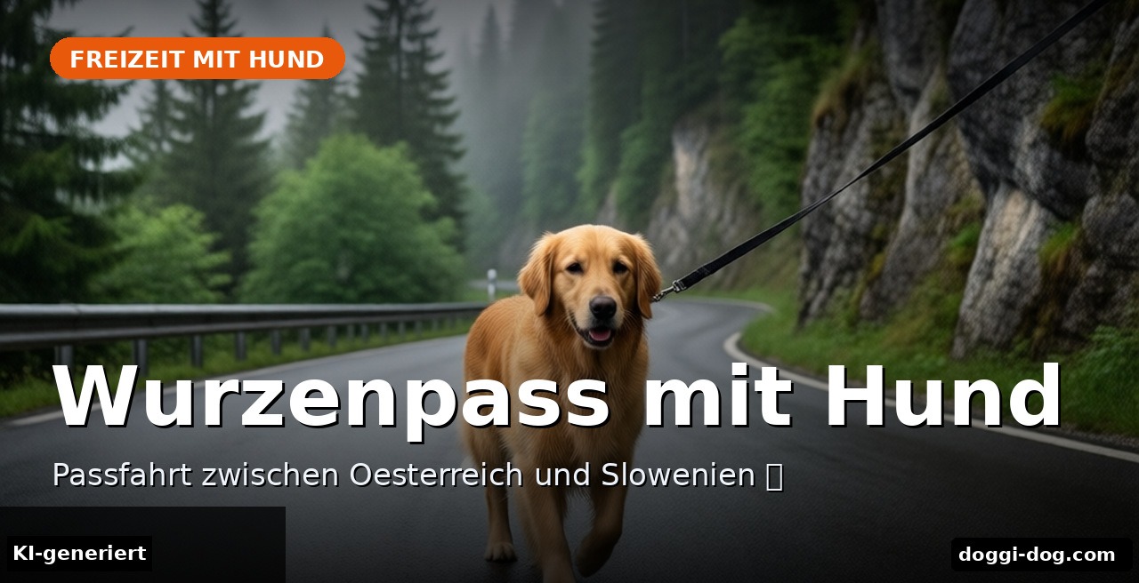 Wurzenpass mit Hund – Passfahrt zwischen Oesterreich und Slowenien 🐶 – Beitragsbild (KI-generierte Darstellung)