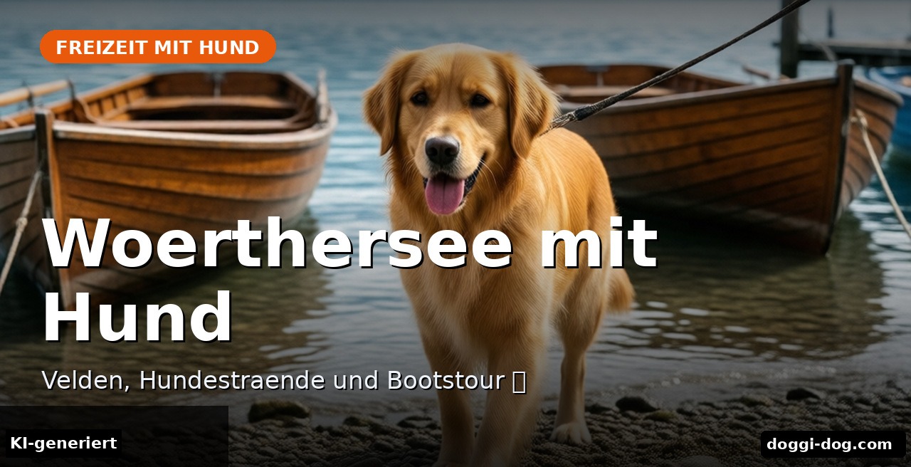 Woerthersee mit Hund – Velden, Hundestraende und Bootstour 🐶 – Beitragsbild (KI-generierte Darstellung)