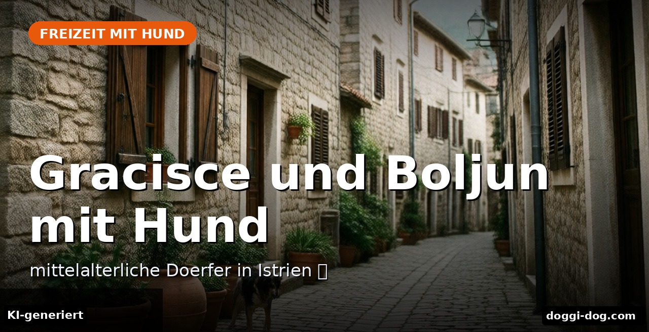 Gracisce und Boljun mit Hund – mittelalterliche Doerfer in Istrien 🐶 – Beitragsbild (KI-generierte Darstellung)