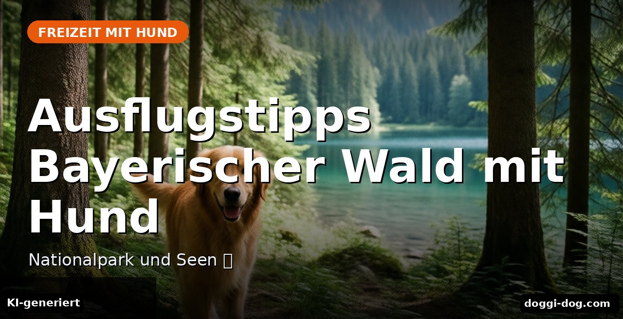 Ausflugstipps Bayerischer Wald mit Hund – Nationalpark und Seen 🐶 – Beitragsbild (KI-generierte Darstellung)