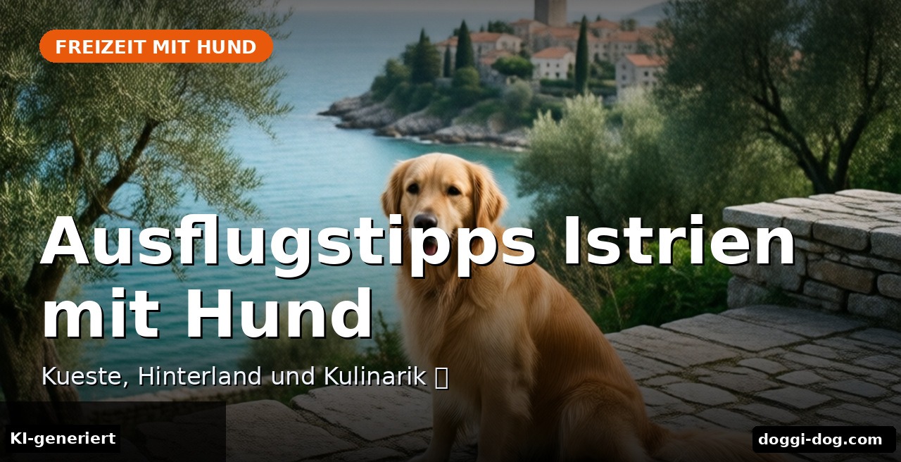Ausflugstipps Istrien mit Hund – Kueste, Hinterland und Kulinarik 🐶 – Beitragsbild (KI-generierte Darstellung)