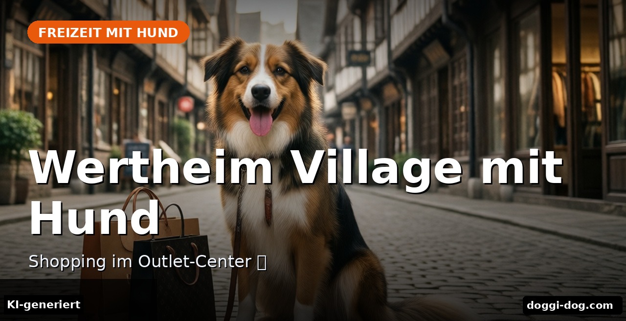 Wertheim Village mit Hund – Shopping im Outlet-Center 🐶 – Beitragsbild (KI-generierte Darstellung)