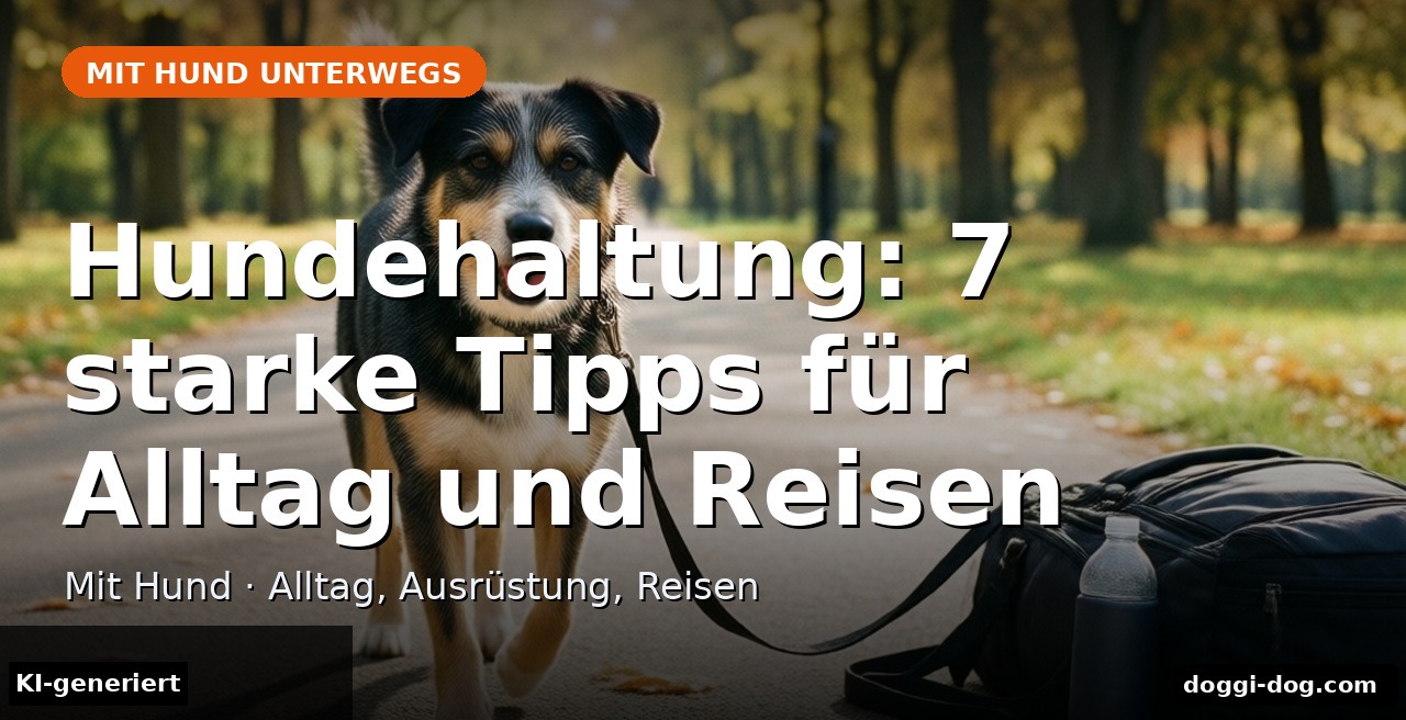 Hundehaltung: 7 starke Tipps für Alltag und Reisen (KI-generierte Darstellung)