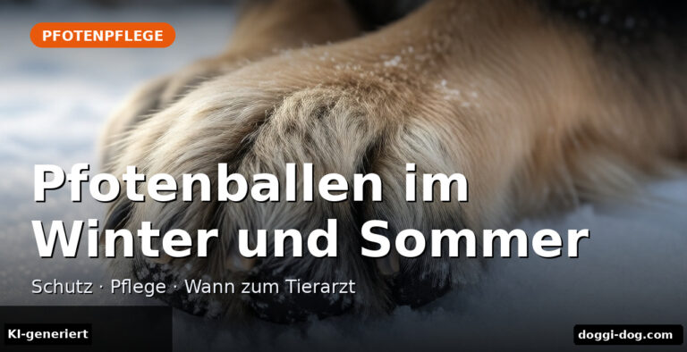 Pfotenballen im Winter und Sommer: Schutz und Pflege für Hundepfoten